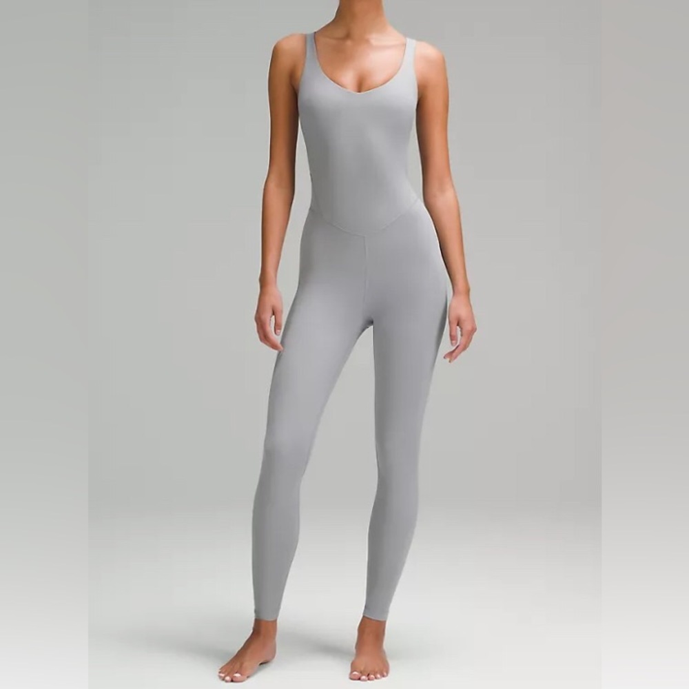 Lululemon align bodysuit 28” size 8, rhino grey